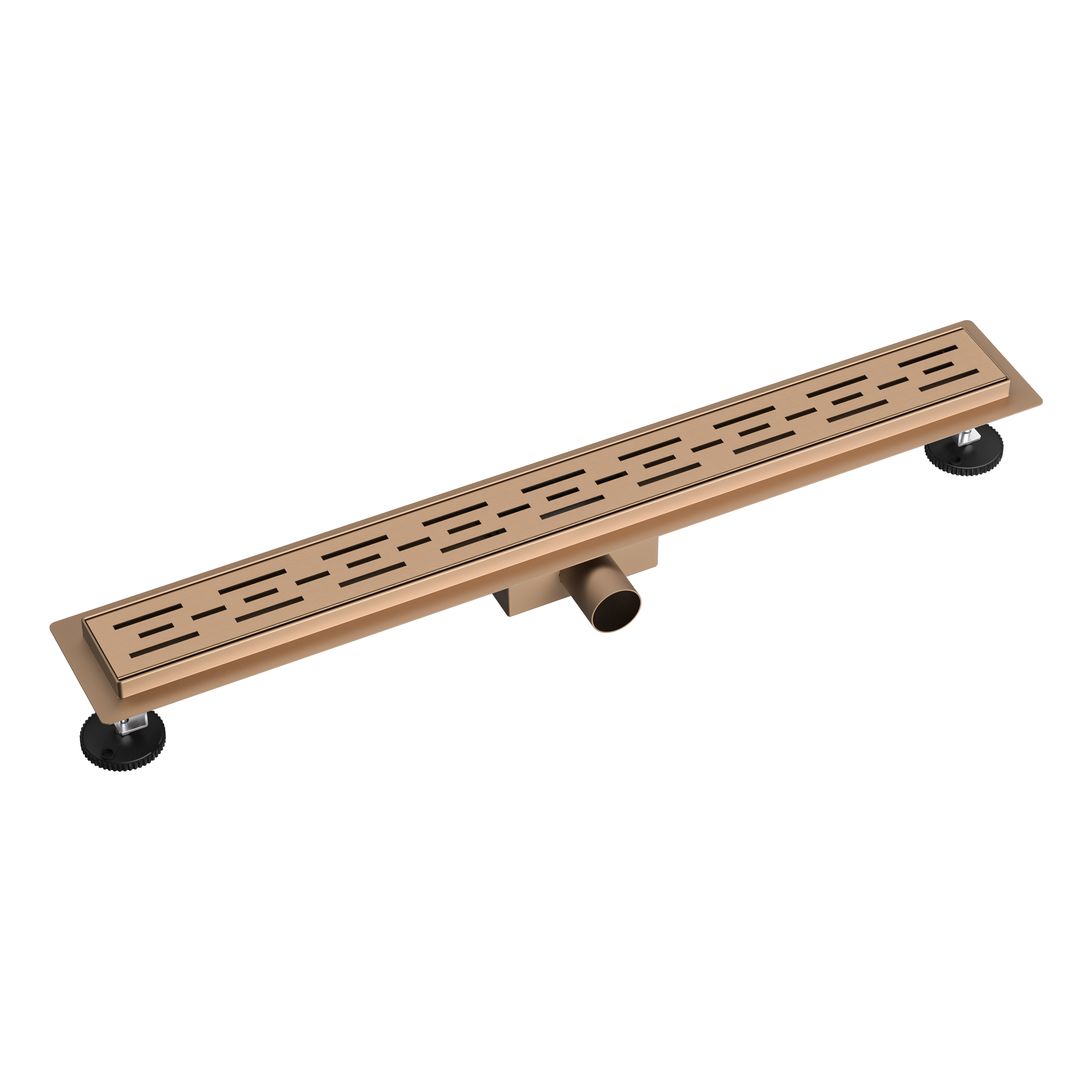 ALONI RVS DOUCHEGOOT COMPLEET 50CM KLEUR GEBORSTELD KOPER