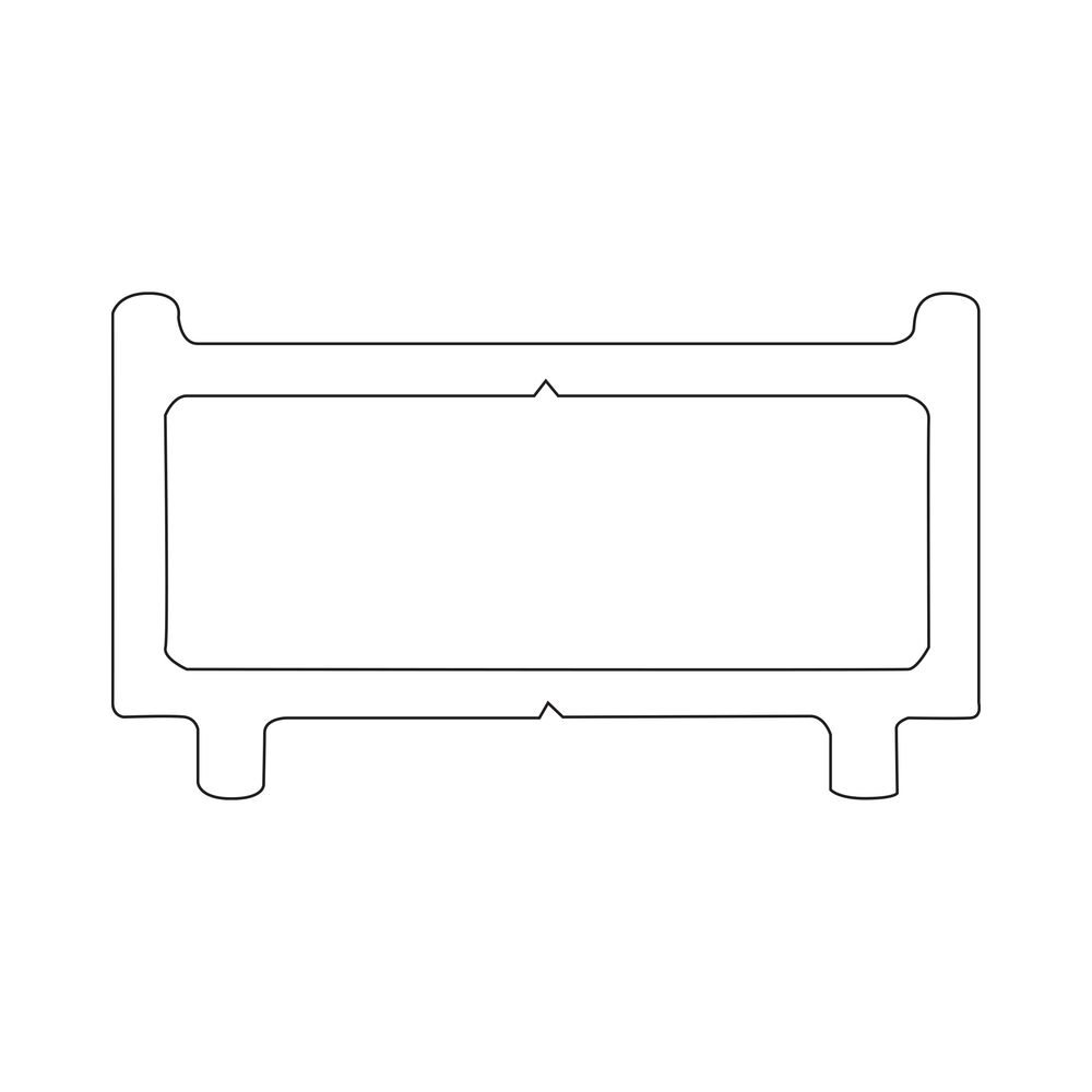 Sealskin Hooked Verbredingsprofiel voor driedelige schuifdeuren 10 mm en 200 cm hoog Zilver hoogglans