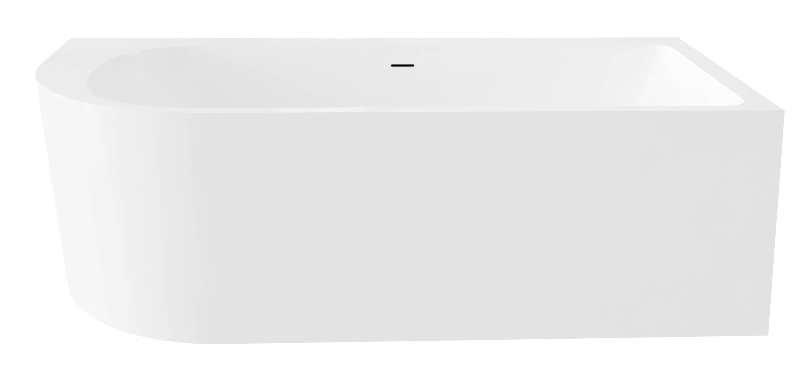 Best-Design Living-Rechts Half Vrijstaand Hoekbad 180x80x60cm