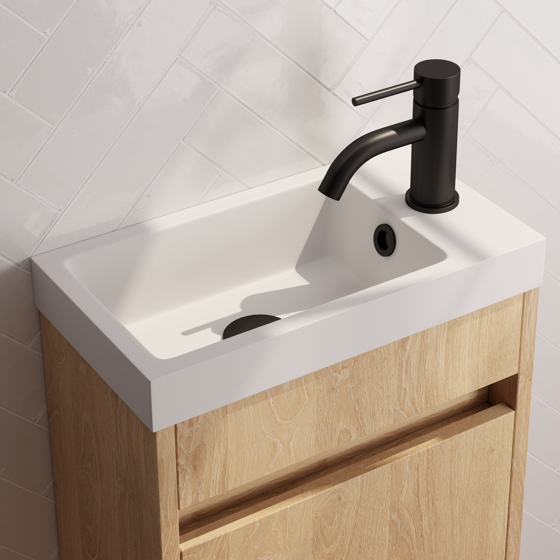 BRAUER Black Edition opbouw fonteinkraan mat zwart