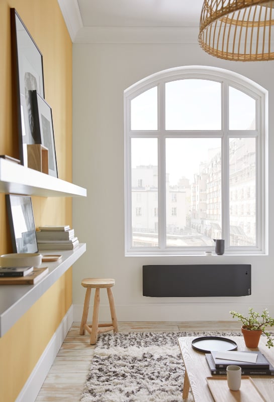 Belrad Elektrische Radiator Zwart / Wandmodel Met Stekker + Programma 2000W - Afmetingen: 119 x 56,5 cm