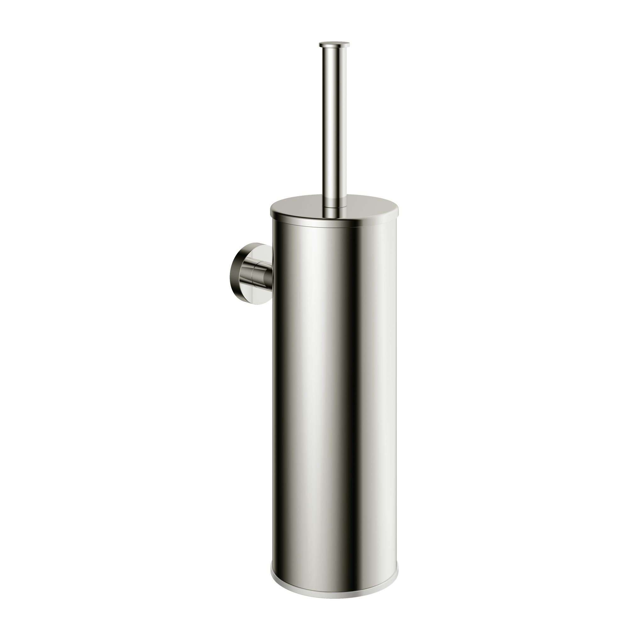 Toiletborstelgarnituur Hotbath Cobber Wandmodel Glanzend Nikkel