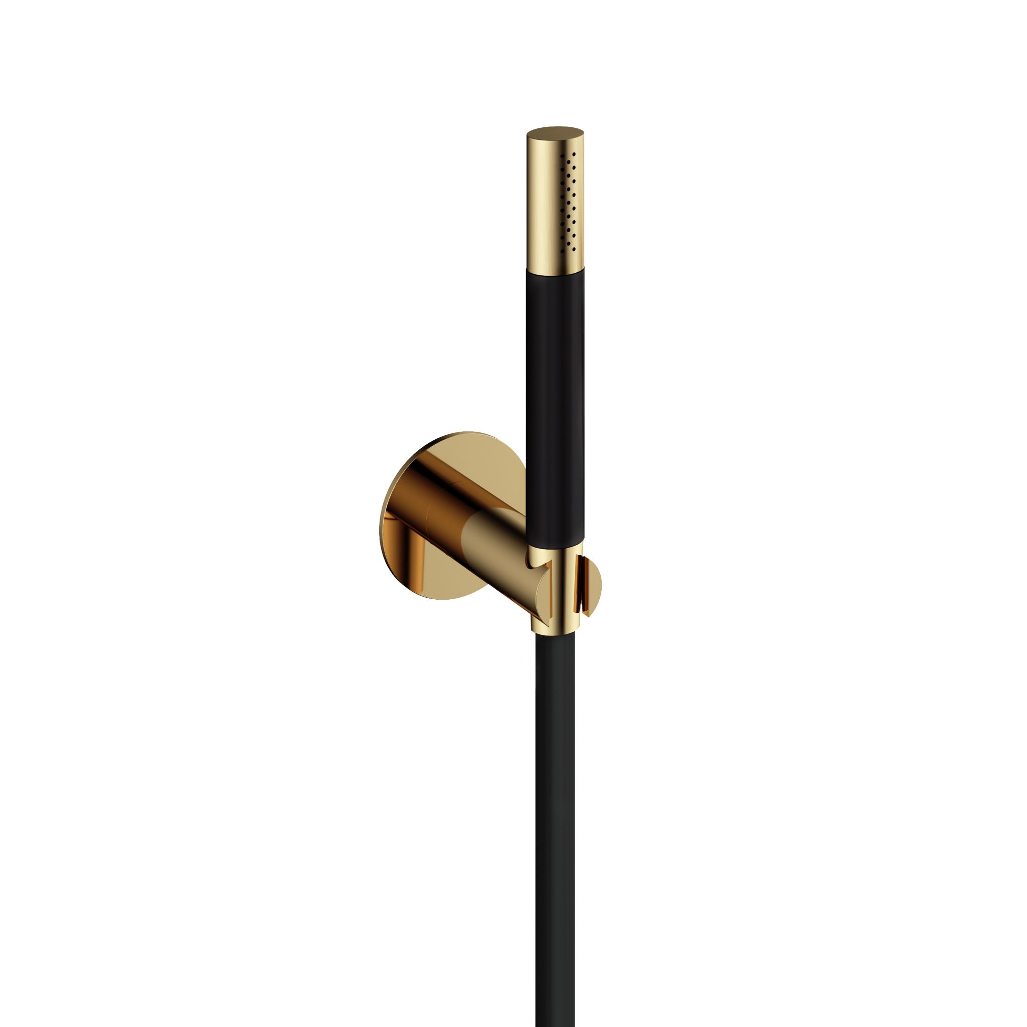 Hotbath Cobber Staafhanddouche Met Wandsteun En Doucheslang 150cm Gepolijst Messing - Living Colours