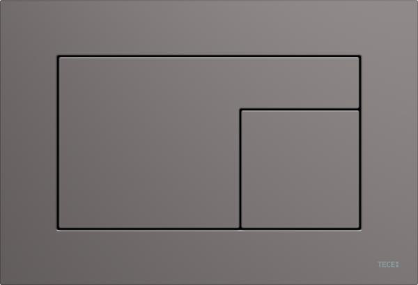 TECEvelvet WC-bedieningsplaat Voor Duospoeltechniek Antraciet