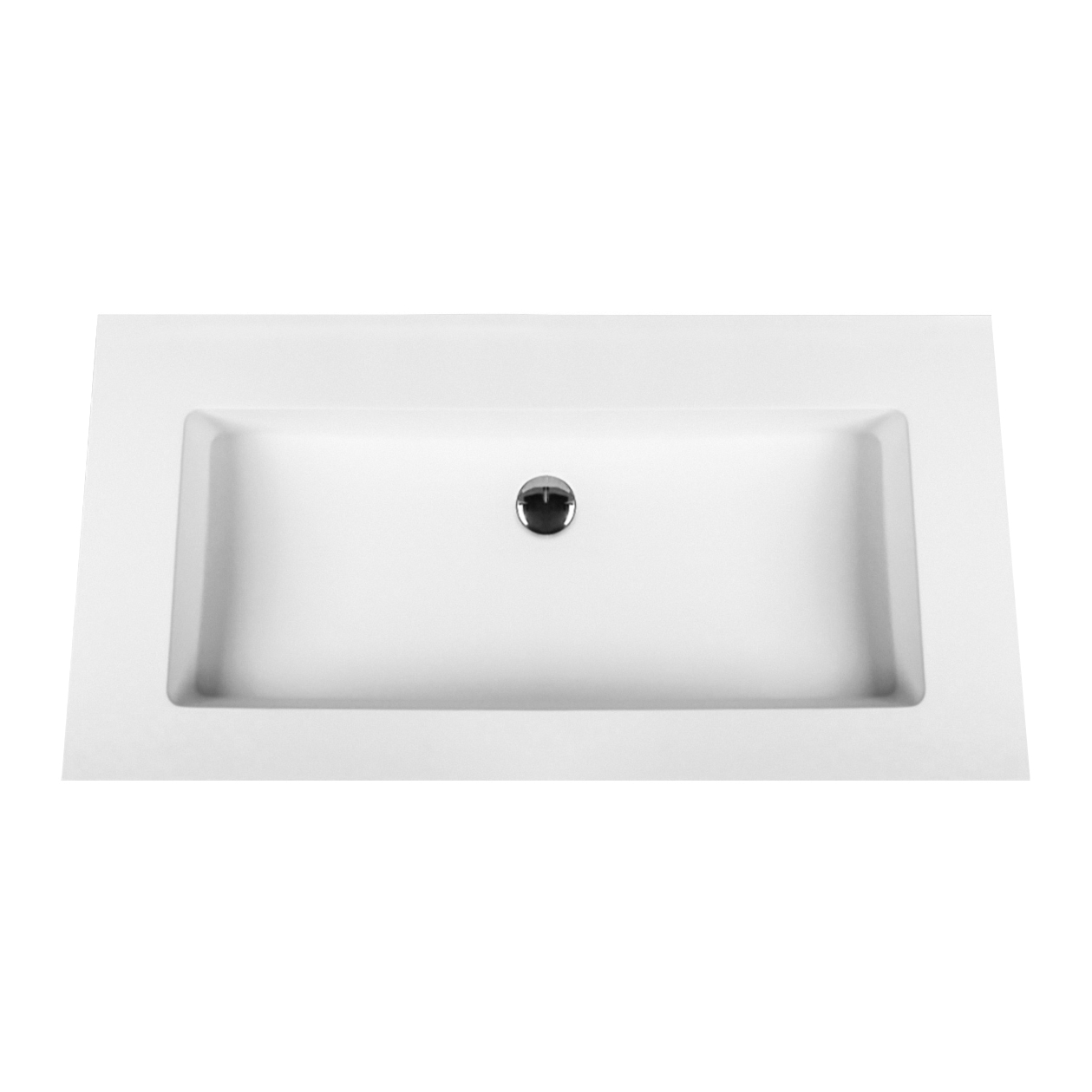 Aloni Solid Surface Wastafel Zonder Kraangat 60cm