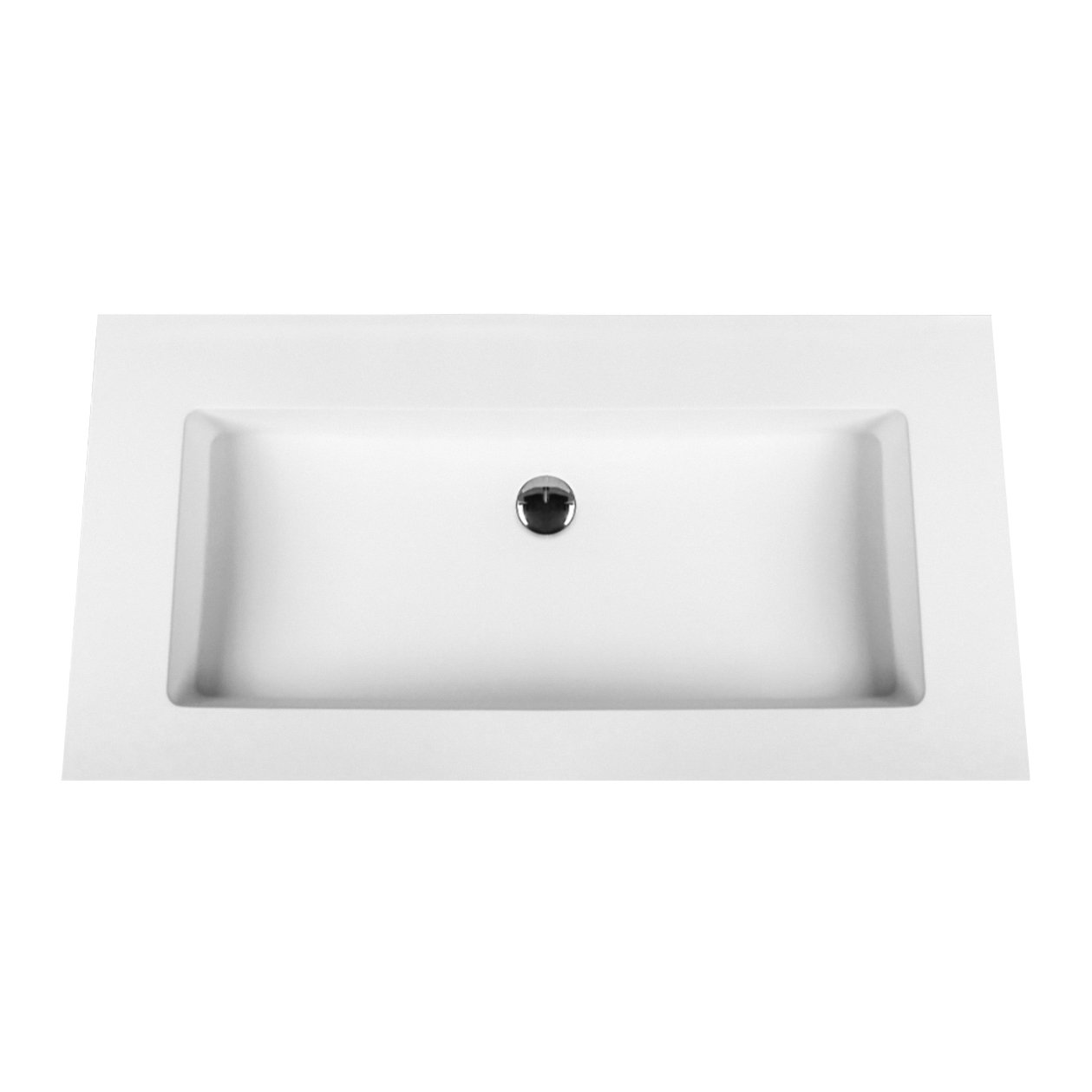 Aloni Solid Surface Wastafel Zonder Kraangat 60cm