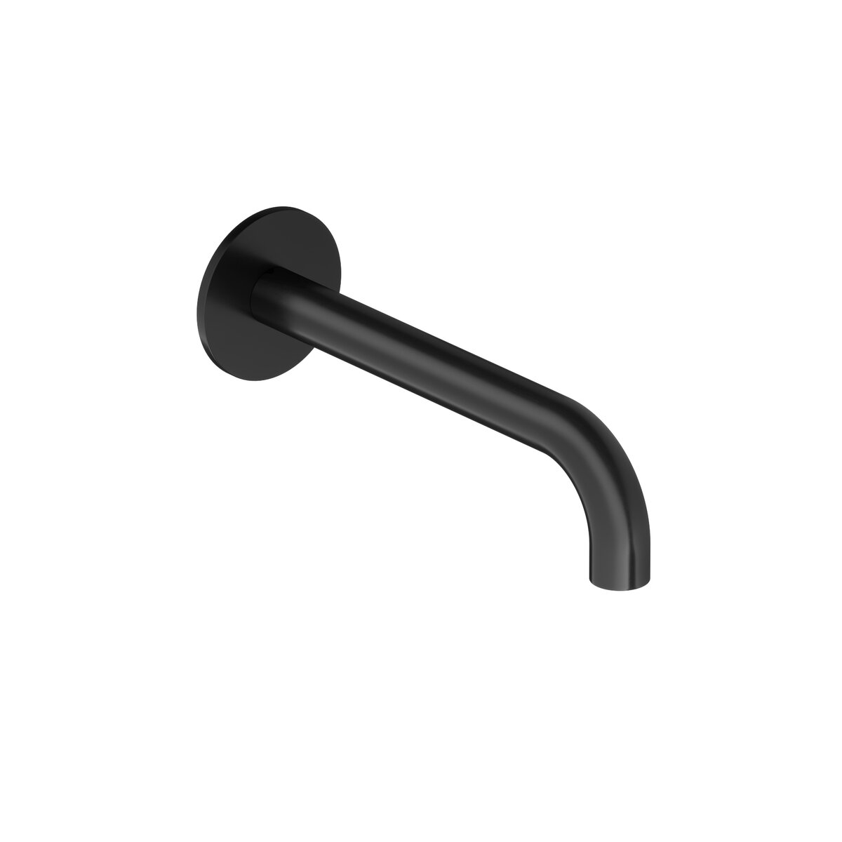 Hotbath Cobber Uitloop met rozet 18 cm Mat Zwart