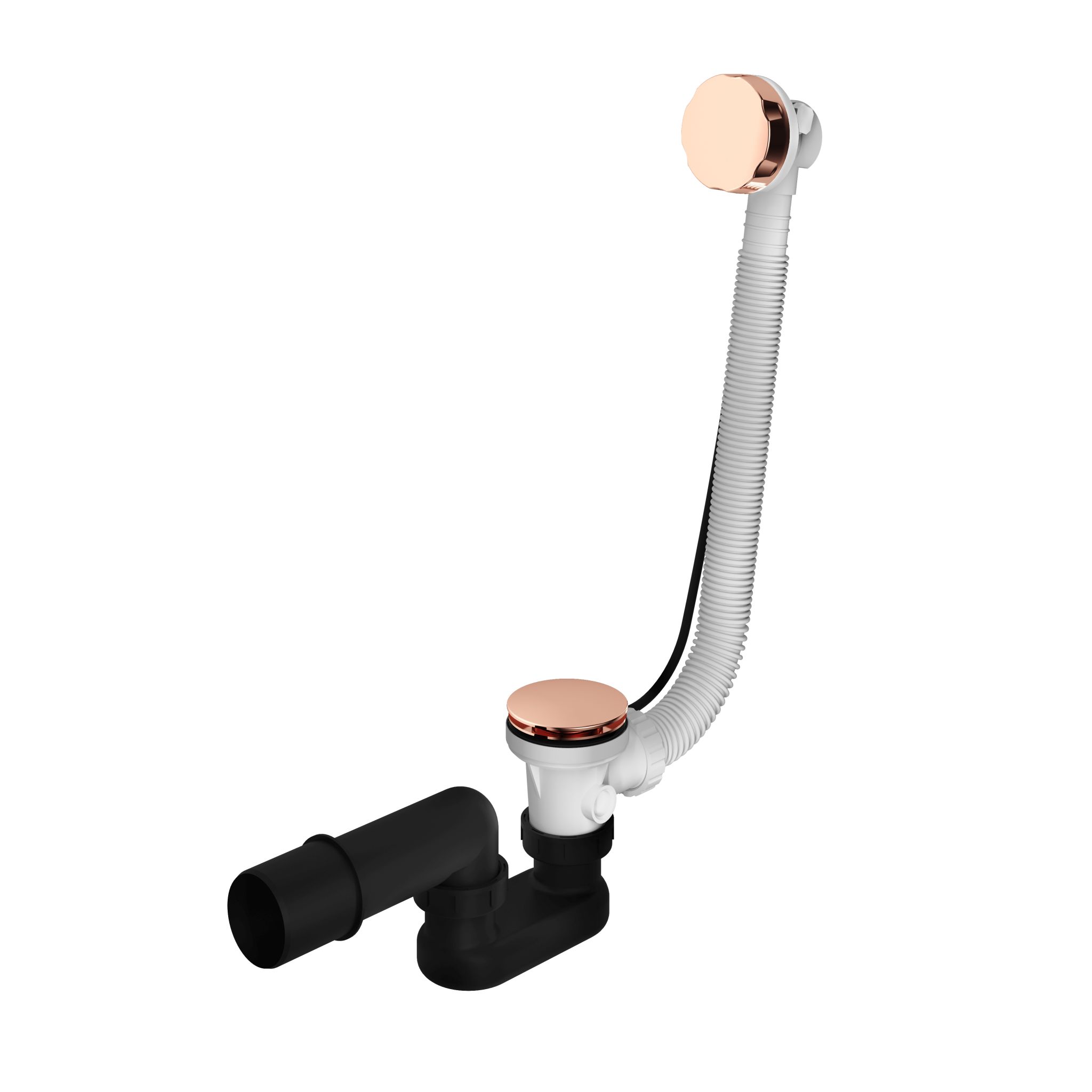 Hotbath Cobber badafvoerset verlengd min 95 - max 105 cm, roze goud