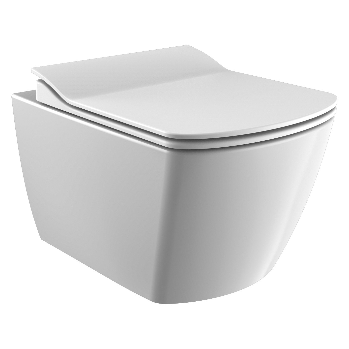 Creavit Design Ophang Wc Wit Zonder Sproeier(Bidet), Rimoff Verborgen Bevestiging