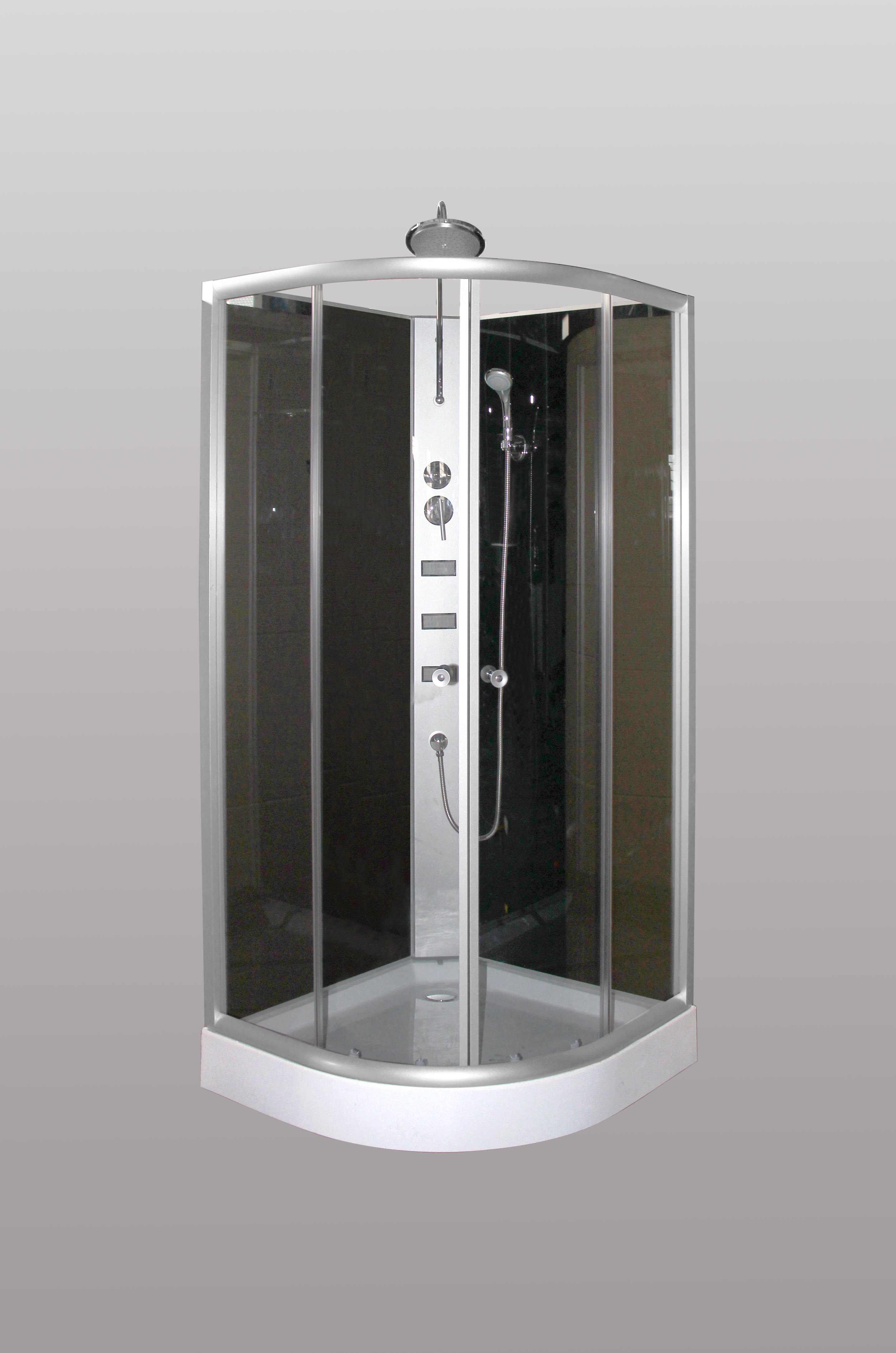 Varo complete 1/4 ronde douchecabine 90x90x230 cm alu