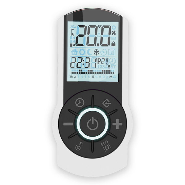 Instamat Digitale Afstandsbediening Voor Radiatoren Zwart/Wit