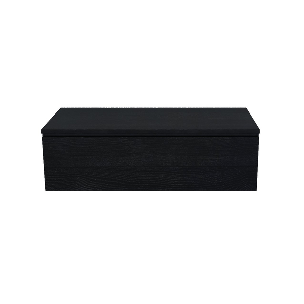 Arcqua Onderkast Living black oak 100x30 cm 1 lade
