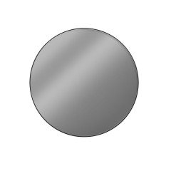 Looox Spiegel Black Line Round, matt black frame, diameter 120 cm