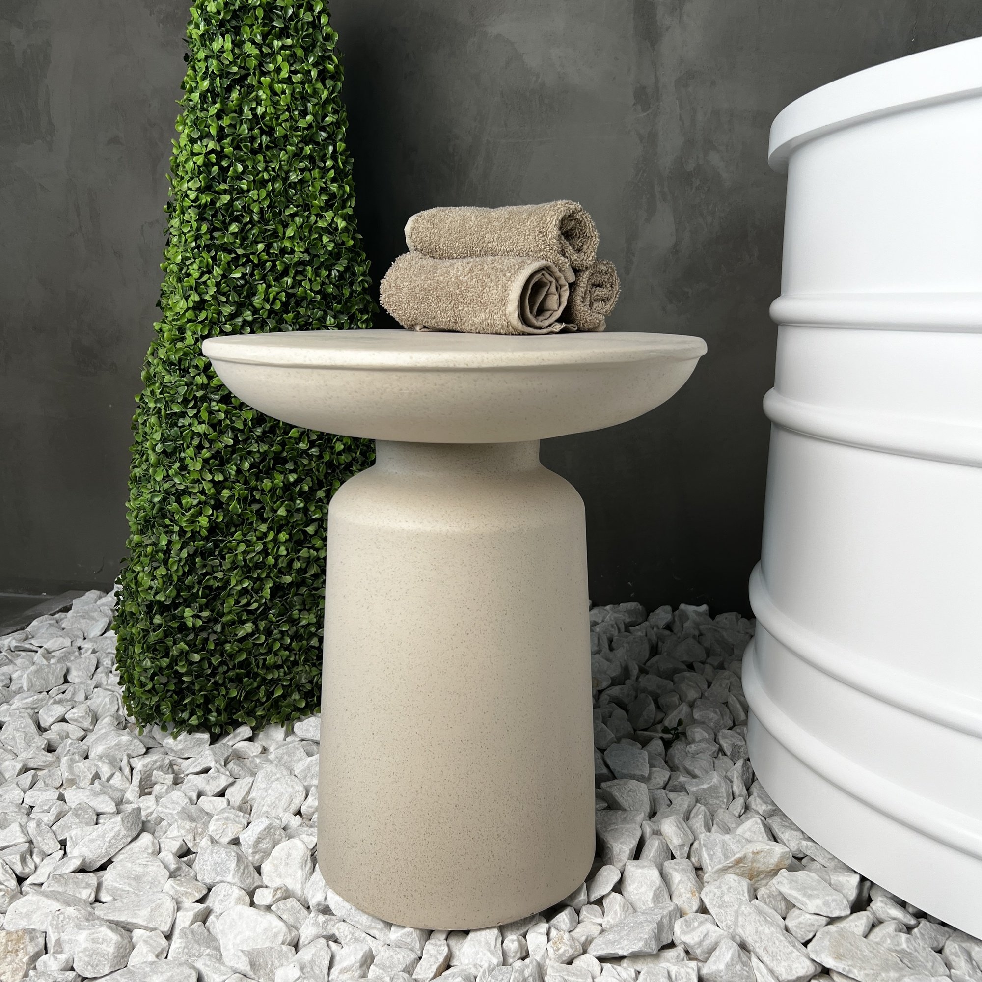 Best-design Bijzettafel "Sablino" 38x38x43cm zandkleur