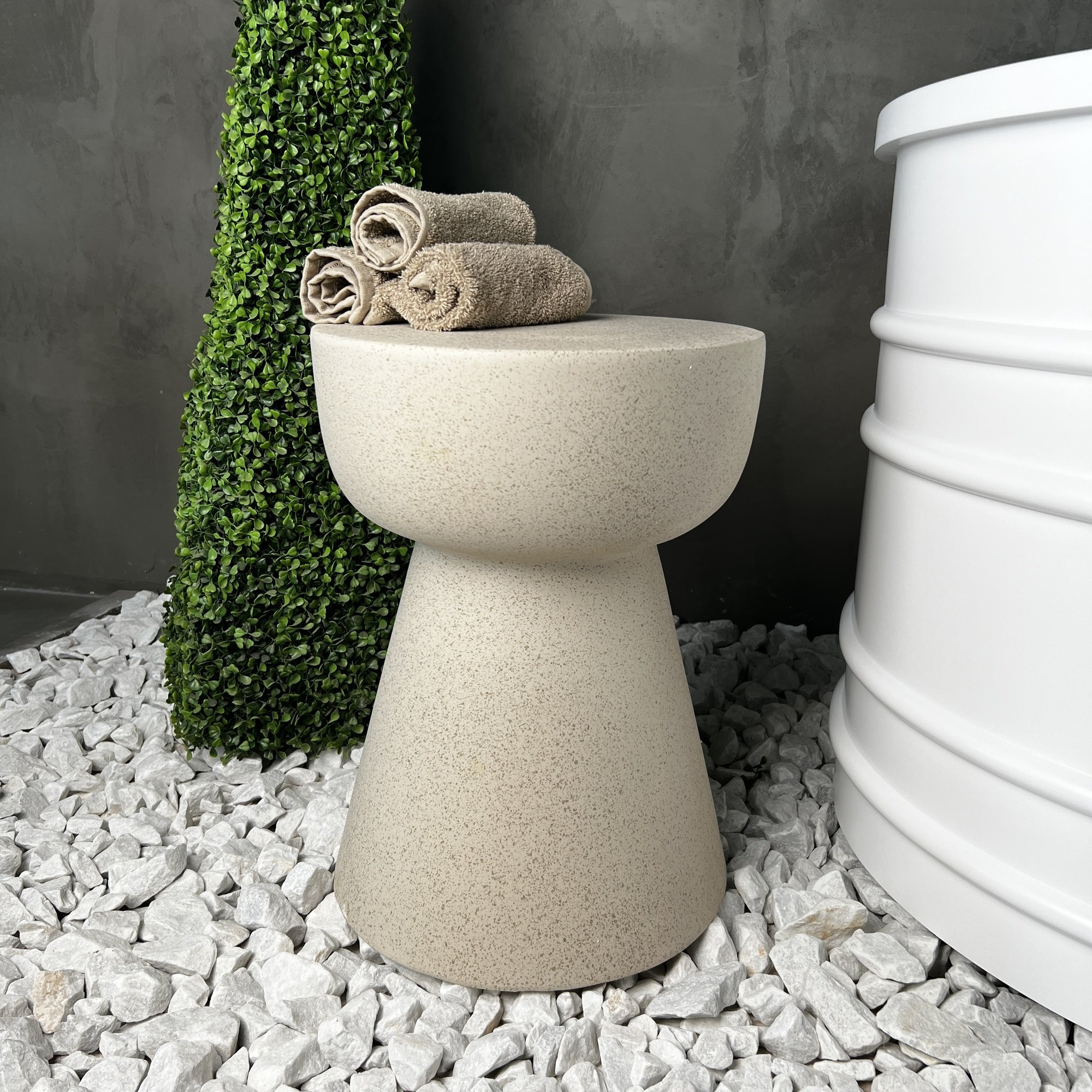 Best-design Bijzettafel "Dunora" 33x33x45cm zandkleur