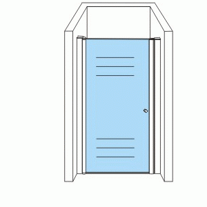 Creavit Aloni Douchedeur In Nis 6mm 77-81x190cm