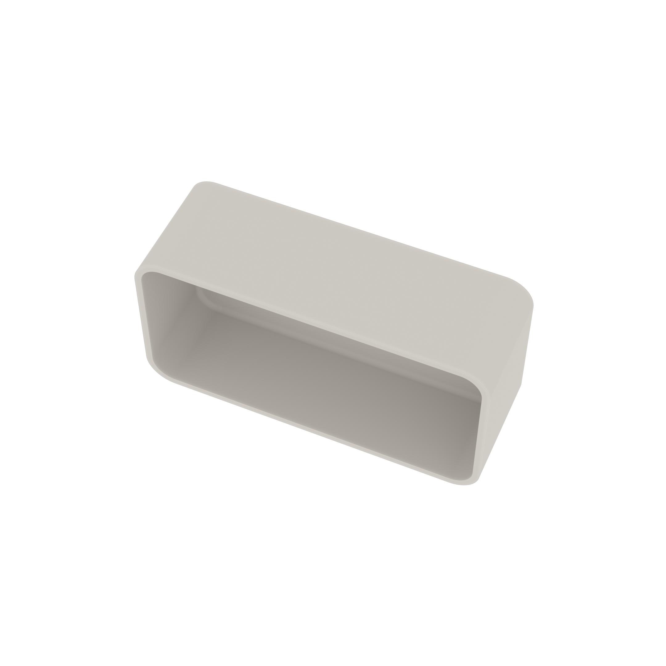 Ideavit Solidtondo Nis 60x30cm Solid surface mat wit