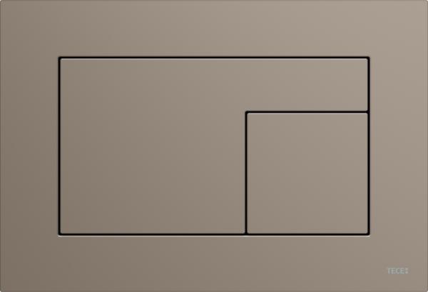 TECEvelvet WC-bedieningsplaat Voor Duospoeltechniek Beige Bruin