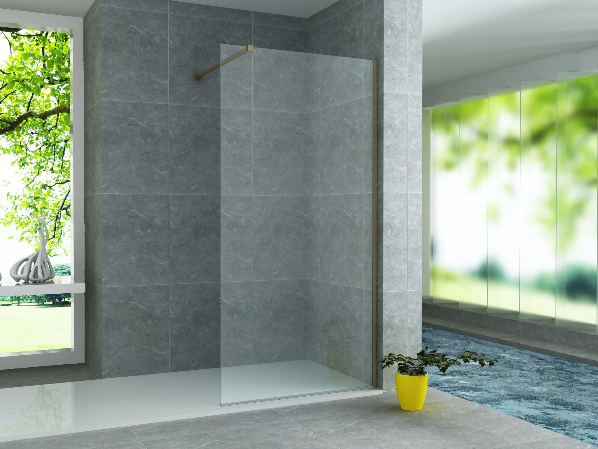 Creavit Aloni Stabilisatiestang Geborsteld Goud 100 cm