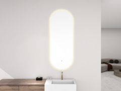Lumia spiegel ovaal met LED, dimbaar en spiegelverwarming 50 x 100 cm
