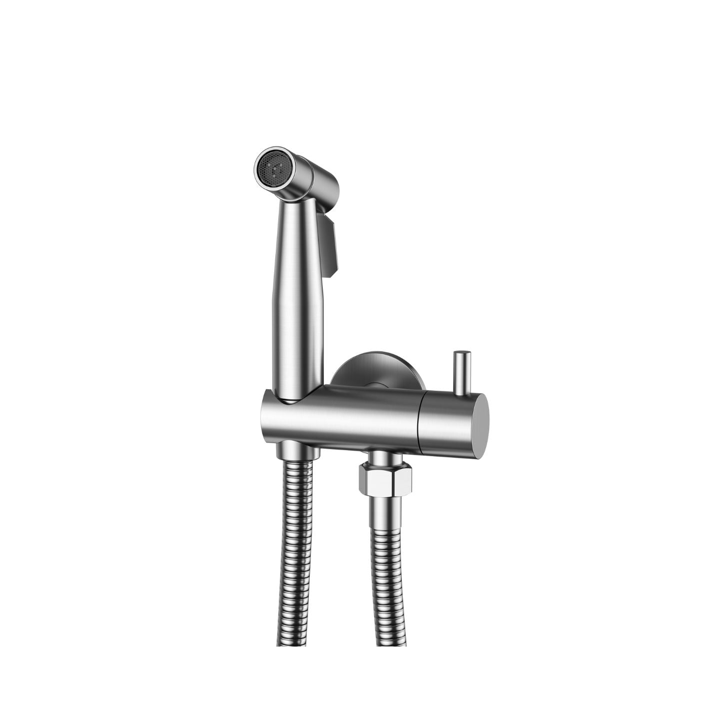 Best-Design Ore Knijp-Bidet Luxe Handdouche-Set RVS Geborsteld