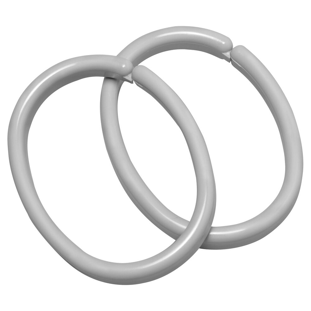 Sealskin Clips Douchegordijnringen (12 stuks) Grijs