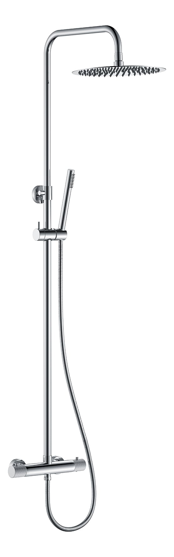 Ribbd Themostatische Opbouw Regendouche Chroom