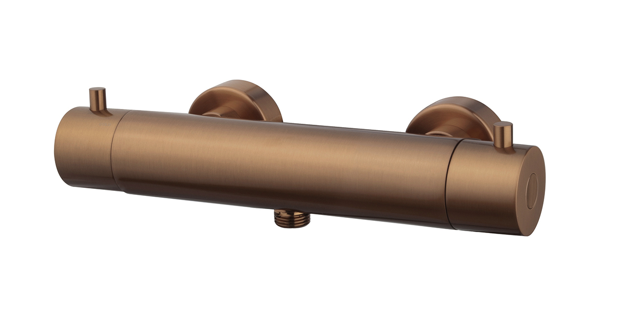 Cool Touch douchethermostaat geborsteld brons koper