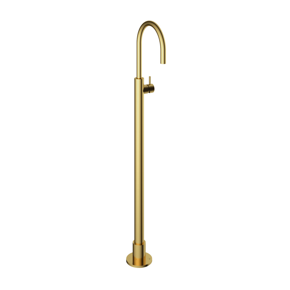 Hotbath Cobber Uitloop zonder rozet 18 cm Gepolijst Messing PVD