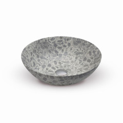 Looox Ceramic Terrazzo, diameter 40 cm, Terrazzo Grey