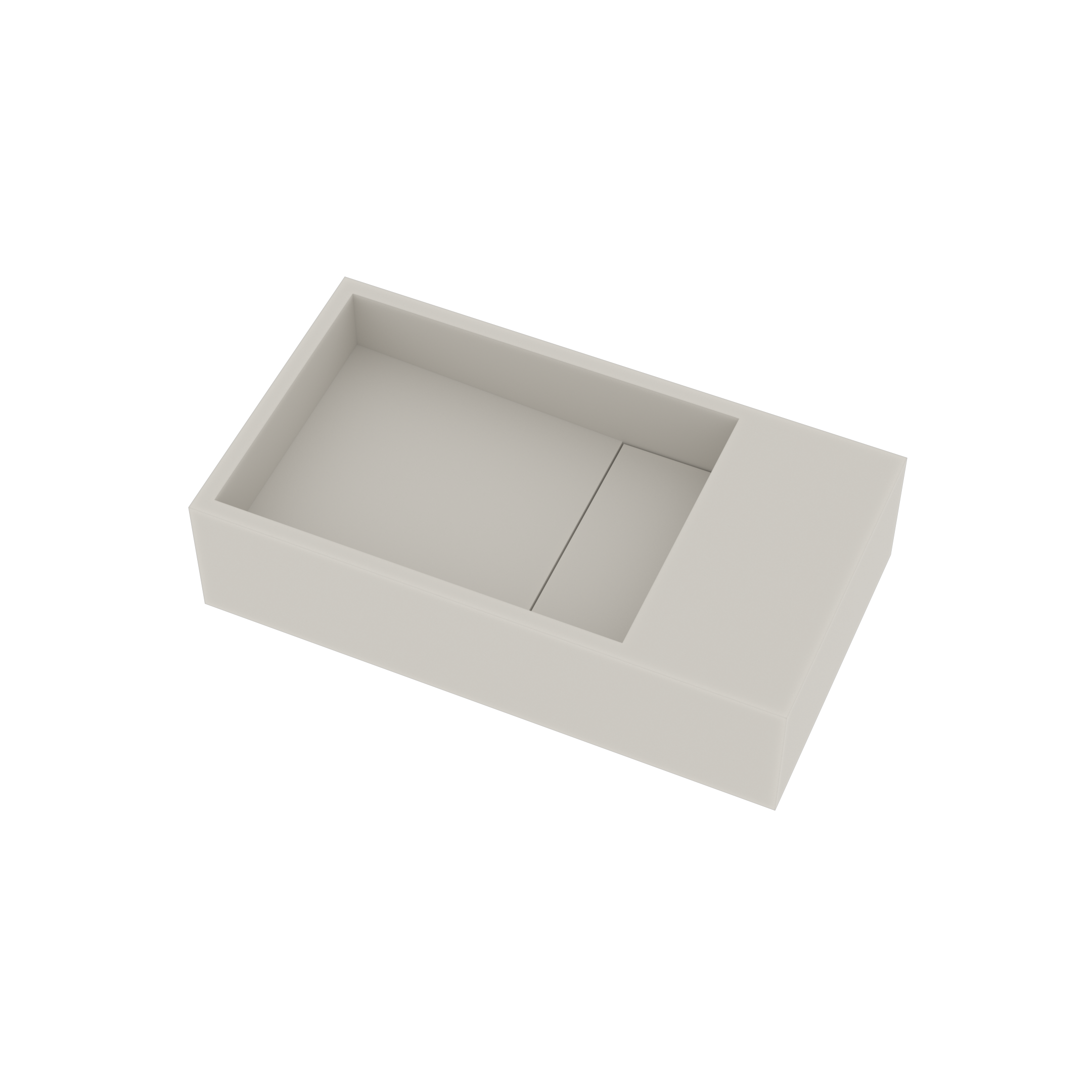 Ideavit Fontein Solidcube 40x22x10 cm Solid Surface Omkeerbaar Mat Wit