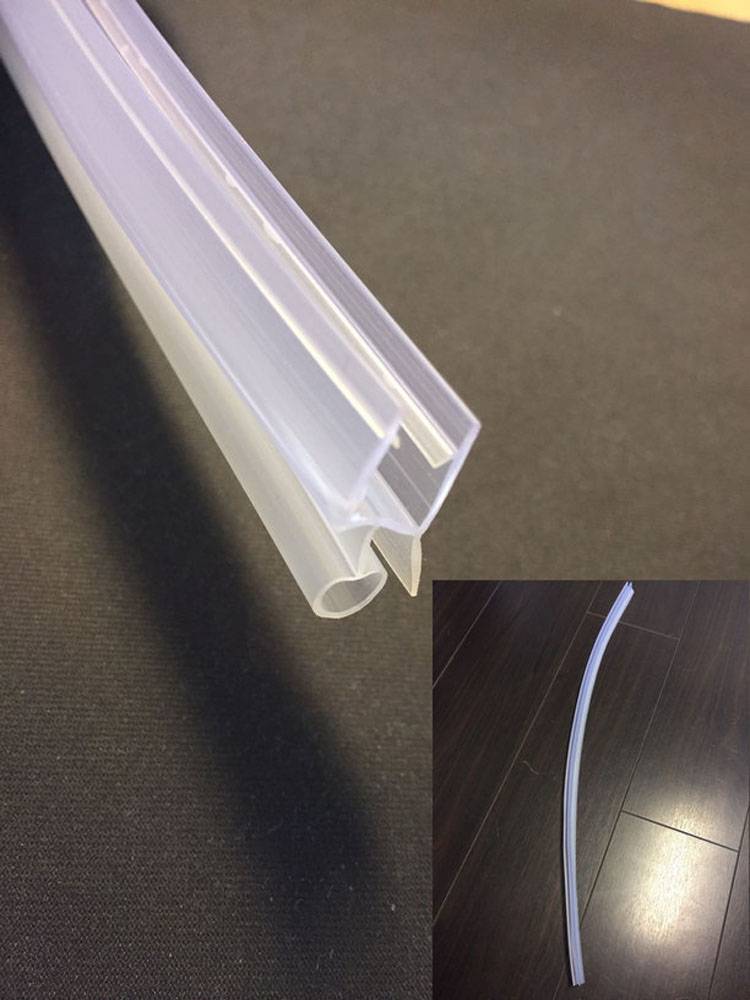 Rubber Strip Tbv Onderzijde 1/4 Rond Enkele Deur