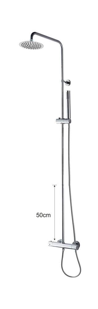 opbouw regendouche met thermostaatkraan