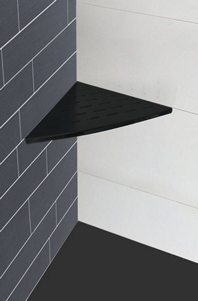 Inwall Hoekplanchet 29X29 Mat-Zwart