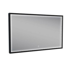 Avi spiegel rechthoek met LED, dimbaar en spiegelverwarming 1000X600 Mat zwart