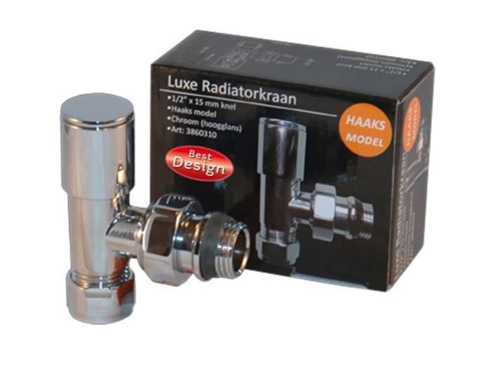 Luxe Radiatorkraan Haaks 1/2X15Mm