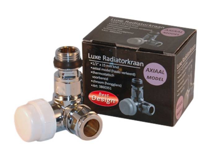 Luxe Thermostatische Radiatorkraan Axiaal 1/2X15Mm