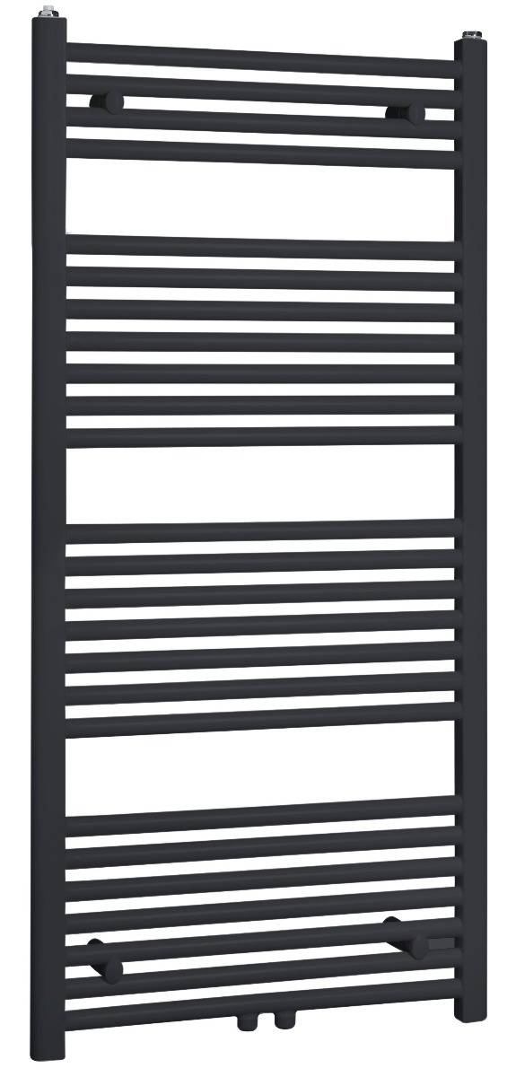 Zero Radiator Recht Model Grafietzwart 60X120Cm