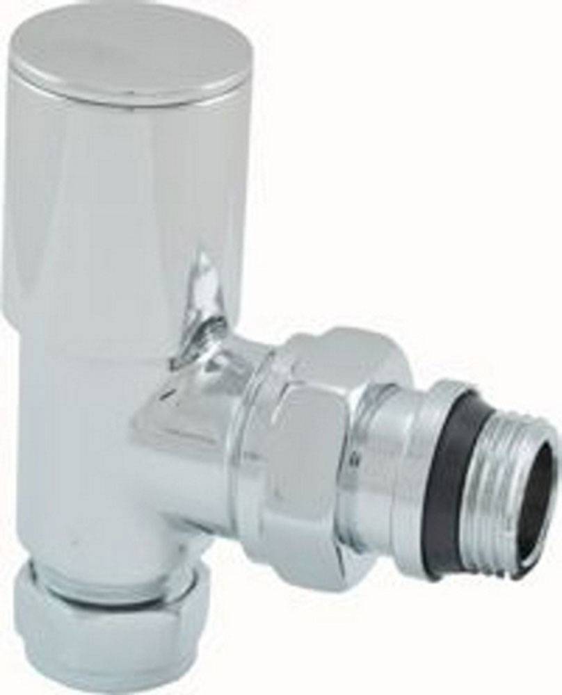 Luxe Radiatorventiel 1/2''X15 (M22) Knel Haaks Chroom