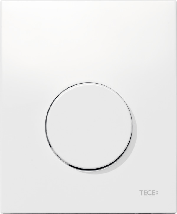 Teceloop Urinoir-Bedieningsplaat Kunststof Met Cartouche, Wit