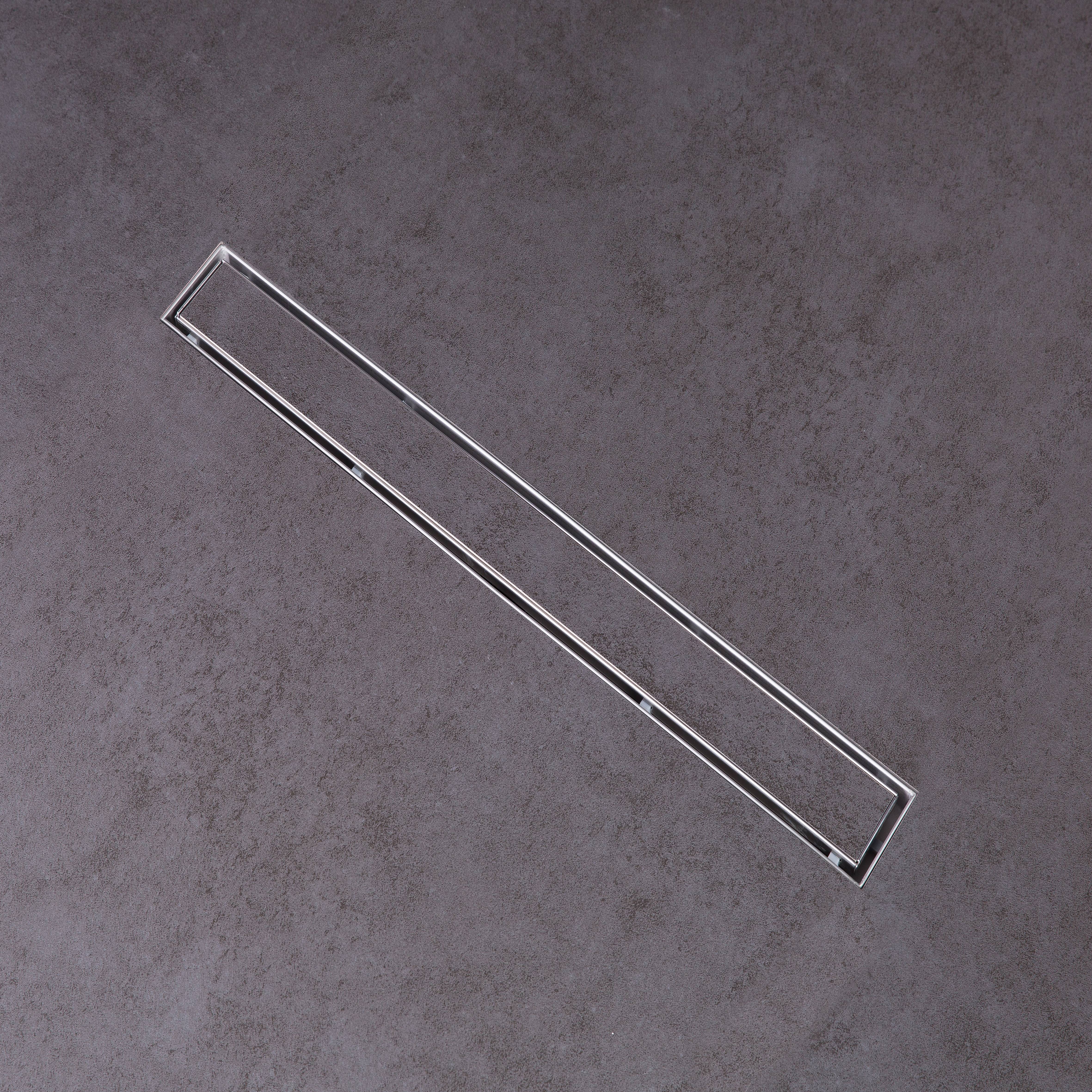 Tegeldouchegoot Flens RVS 70 cm  Sifon voorkant