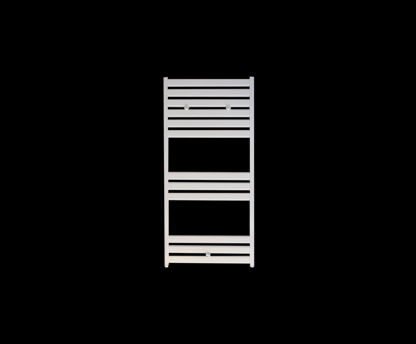Designradiator Acqua Calda Glans Wit Zij- en Middenaansluiting PETSA Slim 60/120
