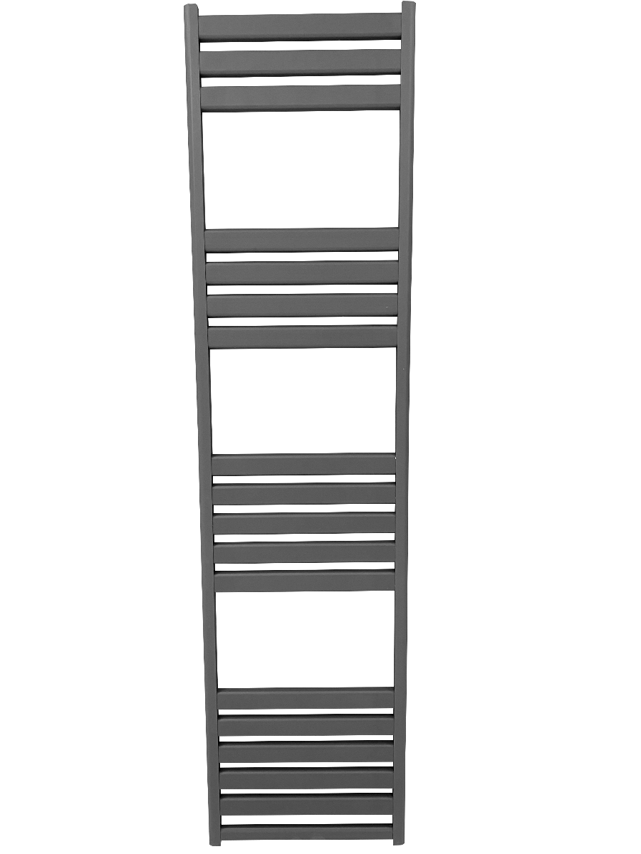 Designradiator Acqua Calda Antraciet Zij- en Middenaansluiting PETSA Slim 45/180