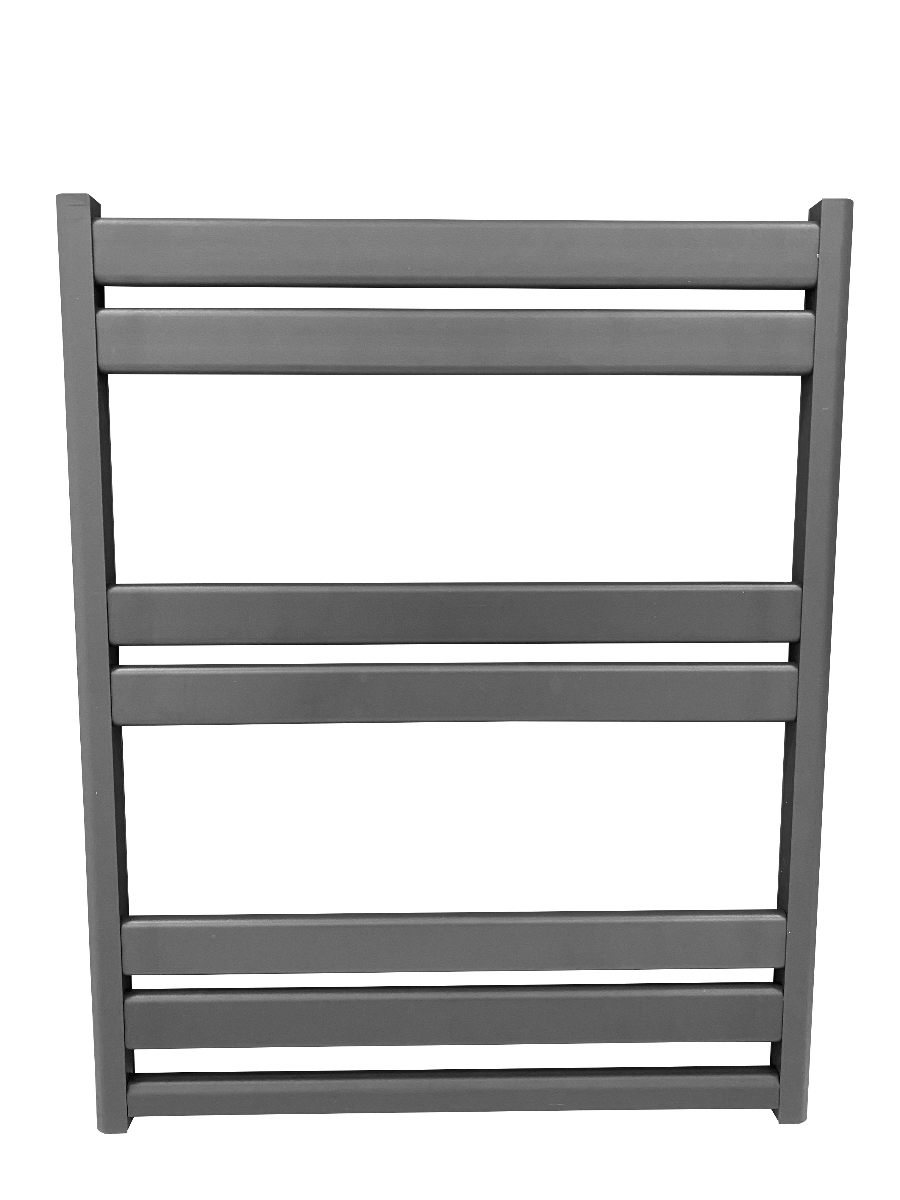Designradiator Acqua Calda Antraciet Zij- en Middenaansluiting PETSA Slim 60/75