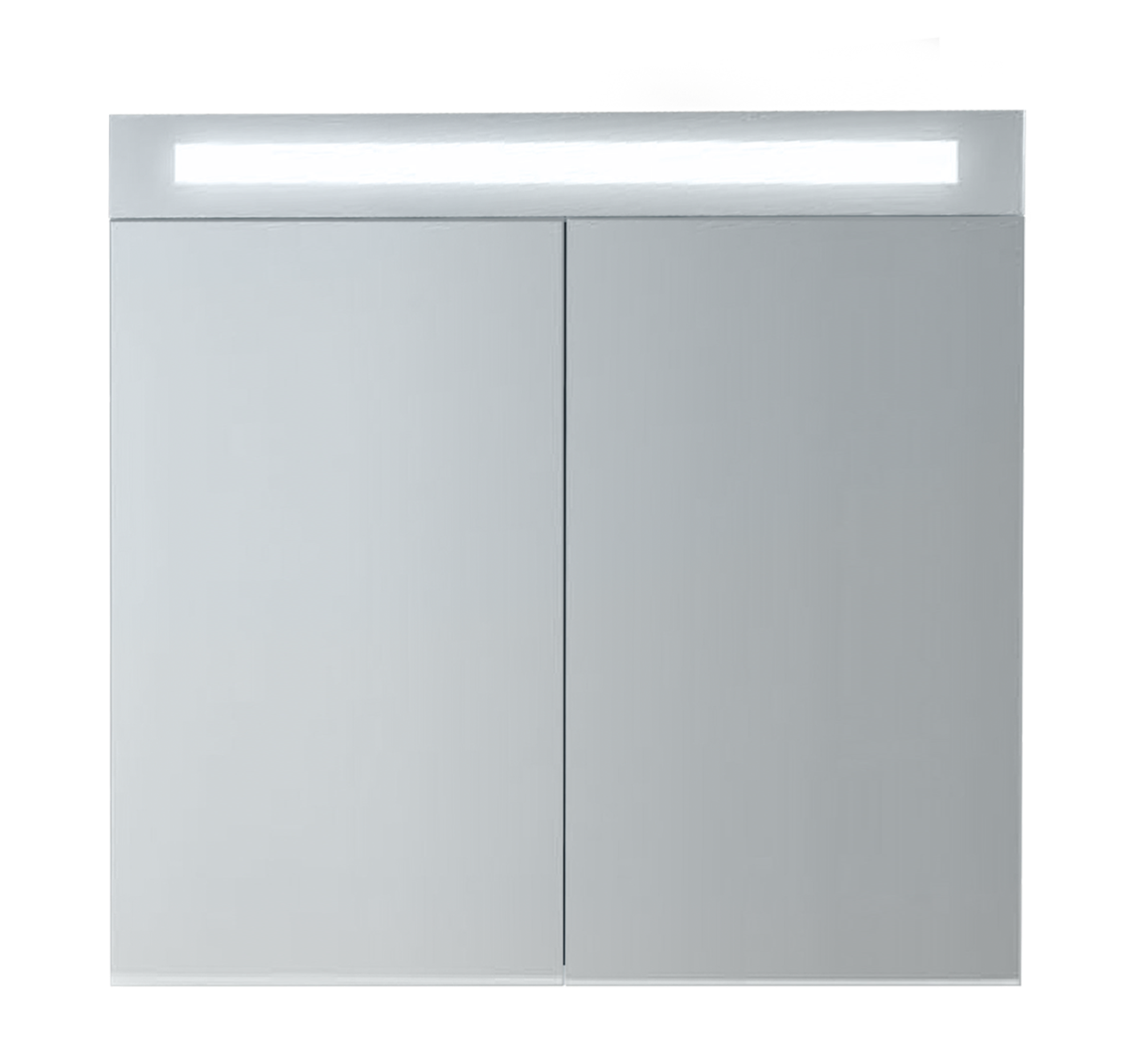 Serie Bellino - Badkamerkast / Spiegelkast - 85 cm - Houtnerf Grijs - MDF - Modern