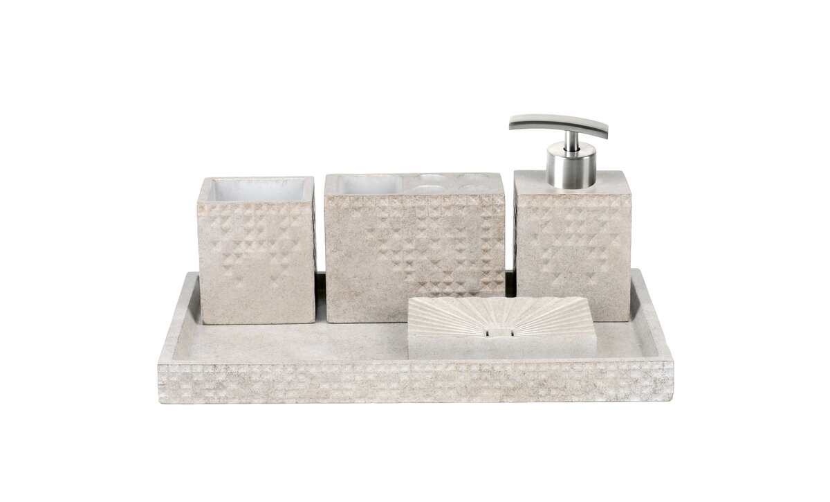 Ideavit Accessoires Set Idea.Pick Vierkant Beton Licht Grijs