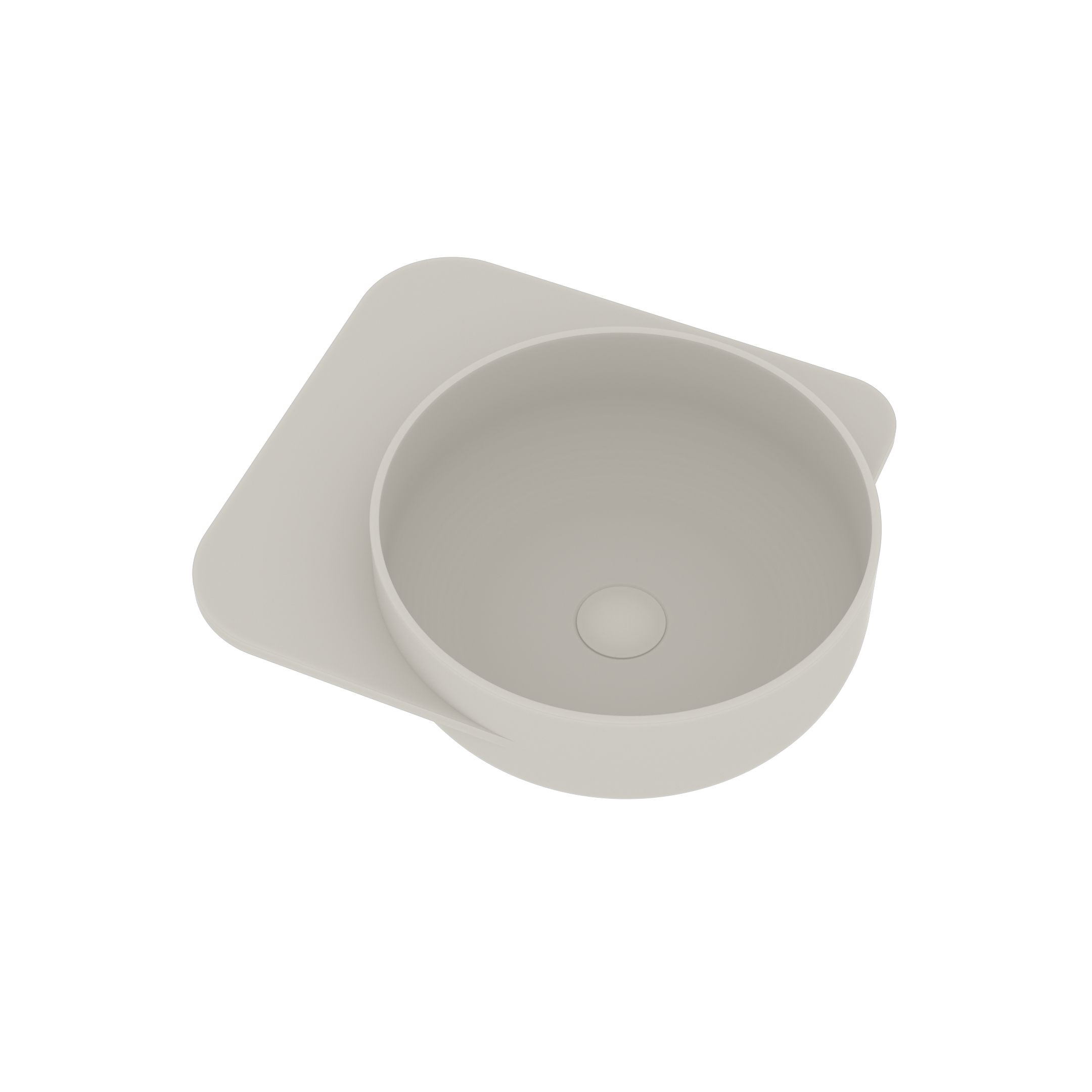 Ideavit Fontein Soliddual 2.0 49x43x15.5 cm Solid Surface Met Opbergruimte Links Mat Wit