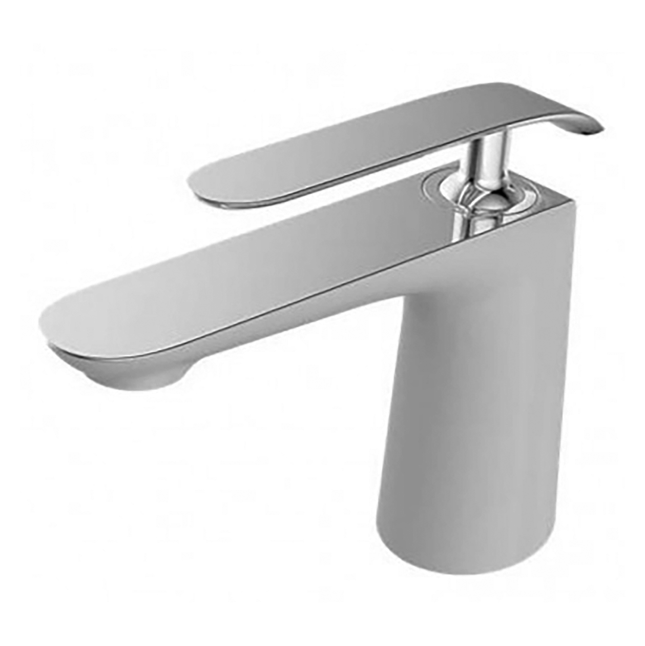 Creavit Bloom Wastafelmengkraan Wit-Chroom