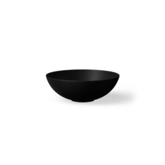Looox Ceramic Round, diameter 30 cm, mat zwart