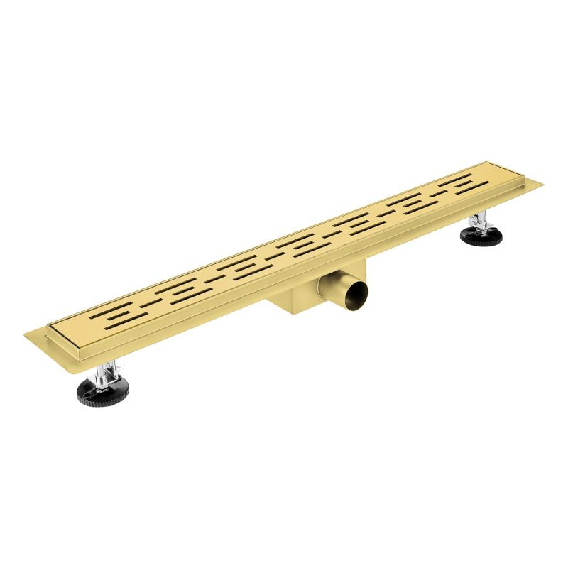 Aloni Rvs Douchegoot Compleet 90cm kleur Geborsteld Goud